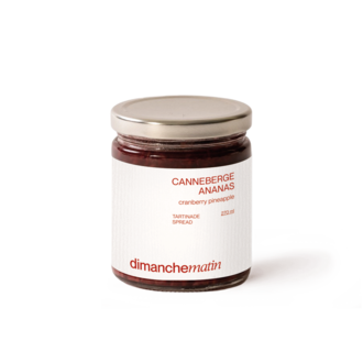 DIMANCHE MATIN TARTINADE - CANNEBERGE & ANANAS