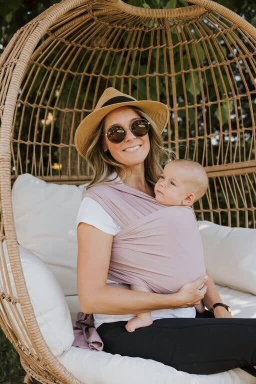 ZAK & ZOÉ ÉCHARPE DE PORTAGE EN BAMBOU - ROSE