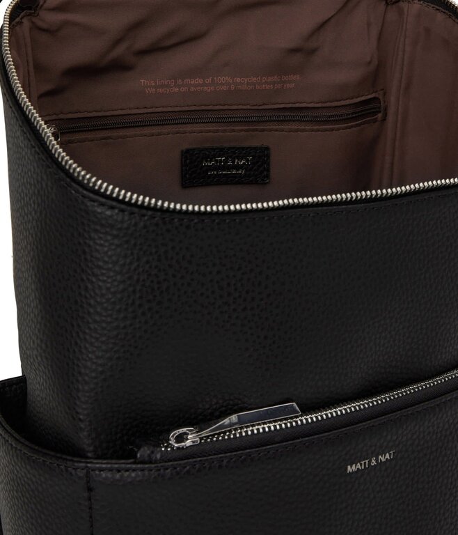 MATT & NAT SAC À DOS BRAVE PURITY - NOIR