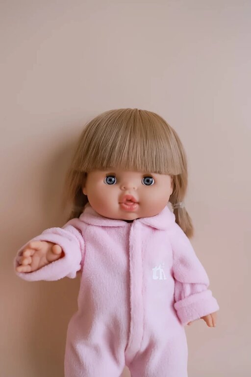 TINY HARLOW PYJAMA À PATTES POUR POUPÉE - ROSE