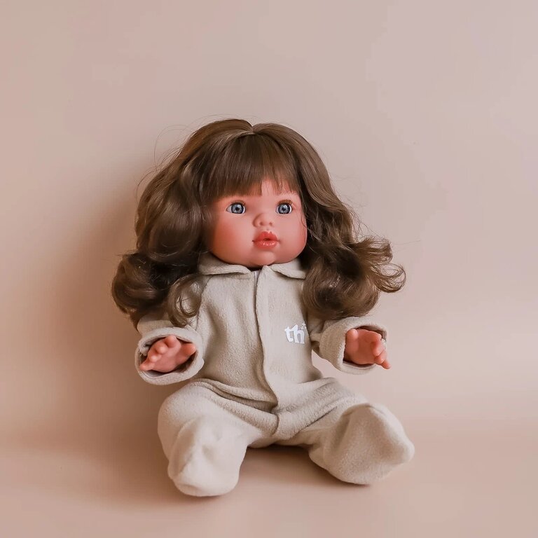 TINY HARLOW PYJAMA À PATTES POUR POUPÉE - TAUPE