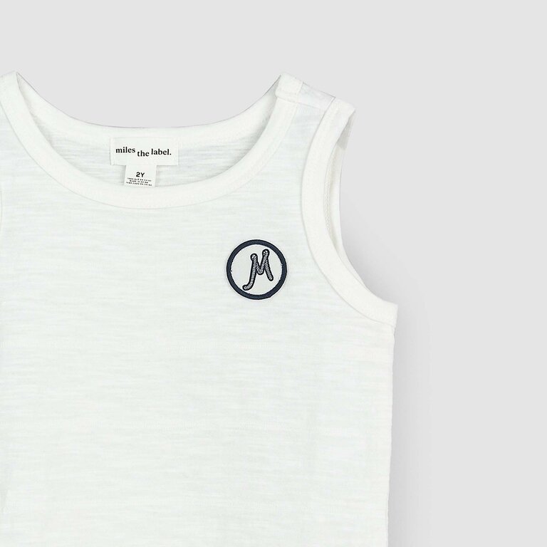 MILES THE LABEL DÉBARDEUR BLANC CASSÉ