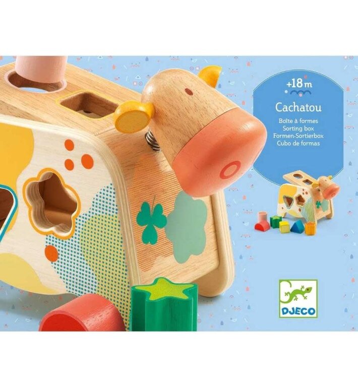 DJECO BOÎTE À FORMES À ENCASTRER - CACHATOU MAGGY
