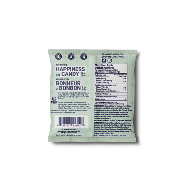 LA BOITE À BONBONS TORTUES DE MER - 50G