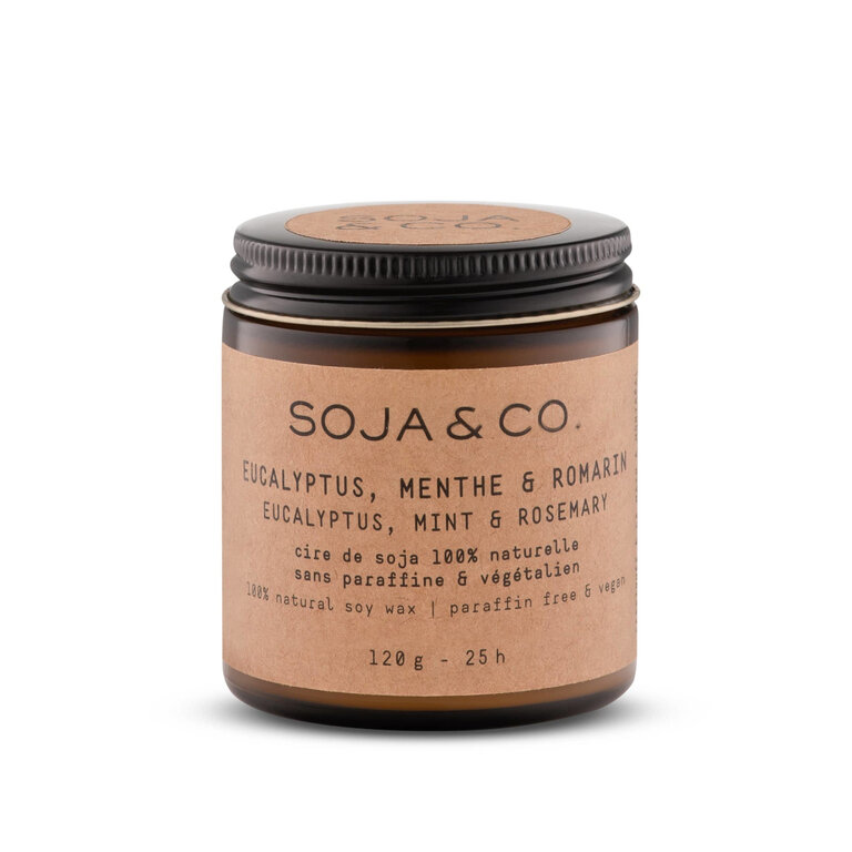 SOJA & CO. CHANDELLE - EUCALYPTUS, MENTHE & ROMARIN