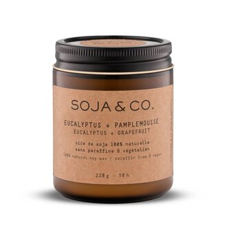 SOJA & CO. CHANDELLE - EUCALYPTUS + PAMPLEMOUSSE