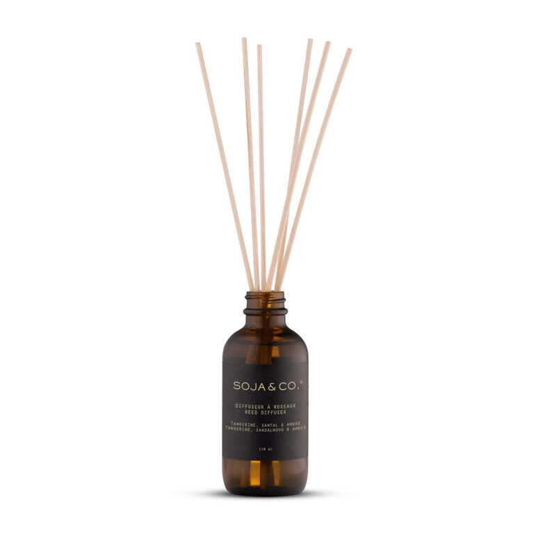 SOJA & CO. DIFFUSEUR À ROSEAUX - TANGERINE, SANTAL & AMBRE