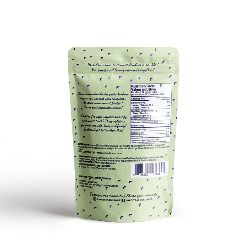 LA BOITE À BONBONS PETITES BILLES AUX FRUITS VEGAN