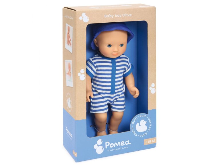 DJECO POMEA - POUPÉE GARÇON POUR LE BAIN - OLIVE