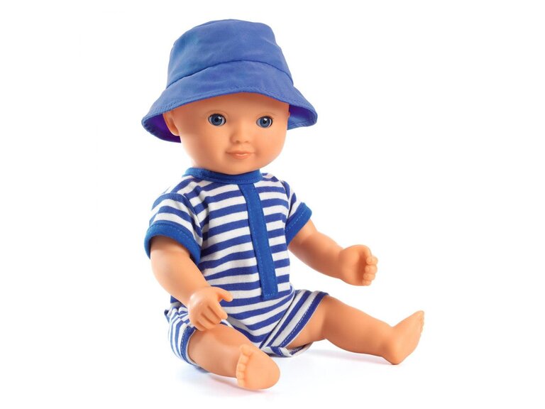 DJECO POMEA - POUPÉE GARÇON POUR LE BAIN - OLIVE