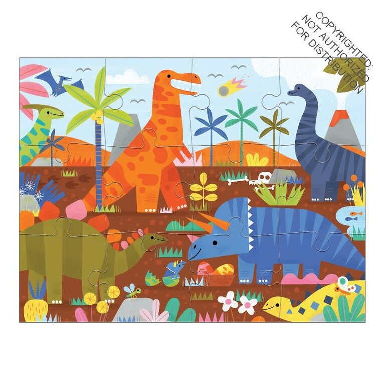 MUDPUPPY PUZZLE CAN YOU SPOT? 12 PCS - DINOSAURES