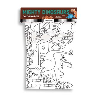 MUDPUPPY MINI ROULEAU DE COLORIAGE -  MIGHTY DINOSAURS