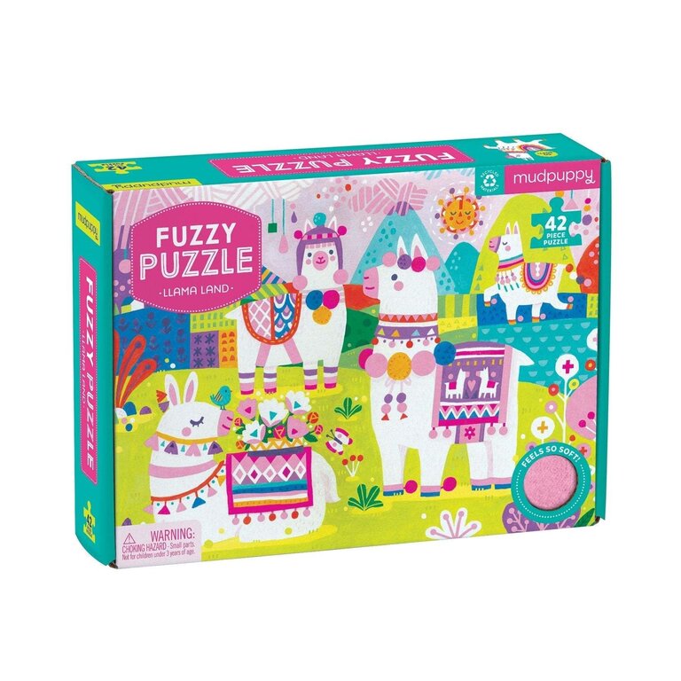 MUDPUPPY PUZZLE FUZZY 25 PIÈCES - LAMA LAND