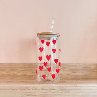 MÖMY VERRE BOHO 16OZ - COEURS ROUGES
