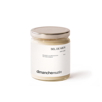 DIMANCHE MATIN CHANDELLE 8 OZ - SEL DE MER