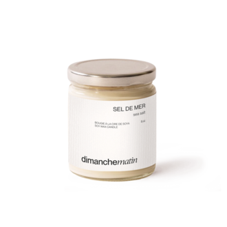 DIMANCHE MATIN CHANDELLE 8 OZ - SEL DE MER