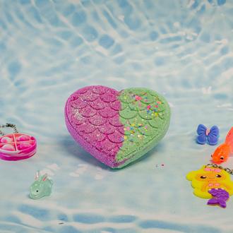 LA FABRIK BOMBE DE BAIN SURPRISE - COEUR SIRÈNE ROSE