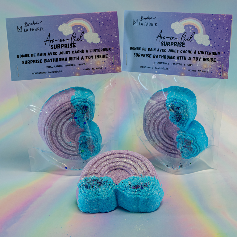LA FABRIK BOMBE DE BAIN SURPRISE - ARC-EN-CIEL