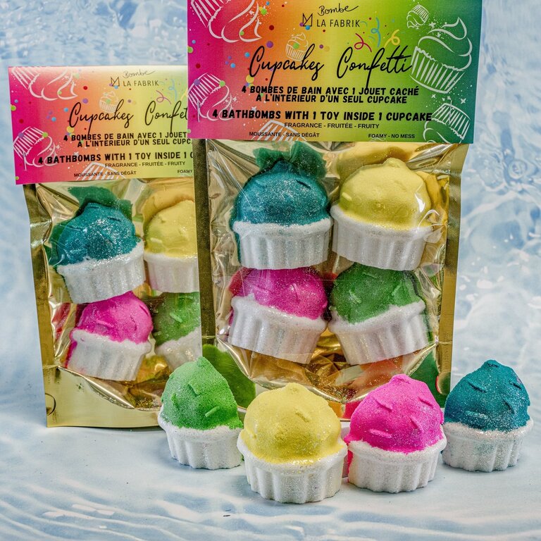 LA FABRIK BOMBE DE BAIN SURPRISE - CUPCAKES EN FOLIE
