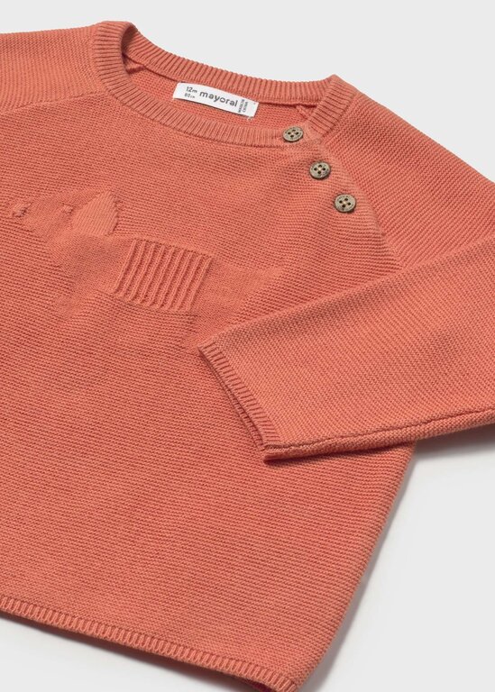 MAYORAL PULL À BRODERIE DE CHIEN - PÊCHE