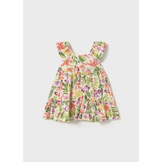 MAYORAL ROBE À IMPRIMÉS TROPICAUX - PÊCHE