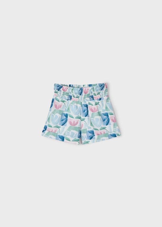 MAYORAL SHORT AVEC IMPRIMÉS DE TULIPES - MENTHE