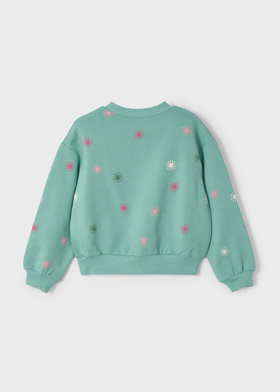 MAYORAL CREWNECK À IMPRIMÉS DE SOLEIL - MENTHE
