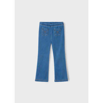 MAYORAL LEGGING ÉVASÉ EN DENIM - BLEU MOYEN