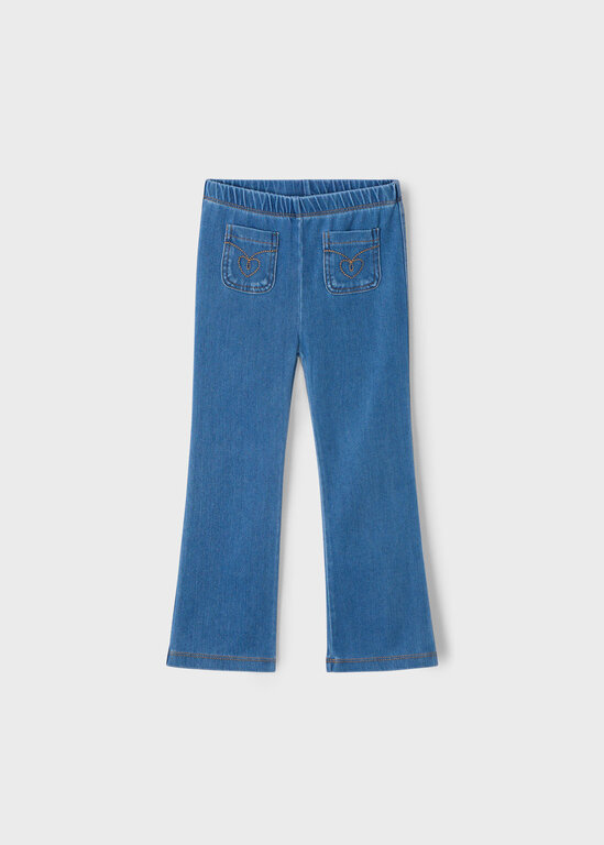 MAYORAL LEGGING ÉVASÉ EN DENIM - BLEU MOYEN