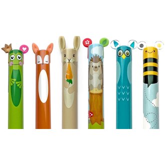 L'ATELIER FÊTE STYLO 2 COULEURS ANIMAUX