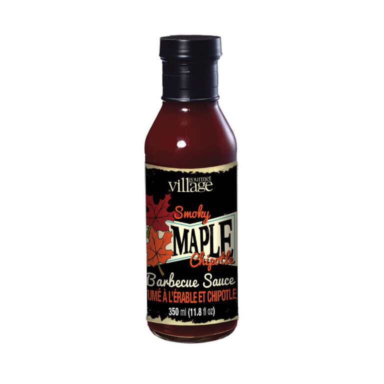 GOURMET VILLAGE SAUCE BBQ FUMÉE À L'ÉRABLE ET CHIPOTLE
