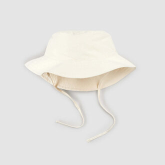 MILES THE LABEL BUCKET HAT - BEIGE