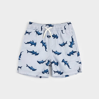 PETIT LEM MAILLOT SHORT À IMPRIMÉS DE REQUINS MARTEAU - BLEU