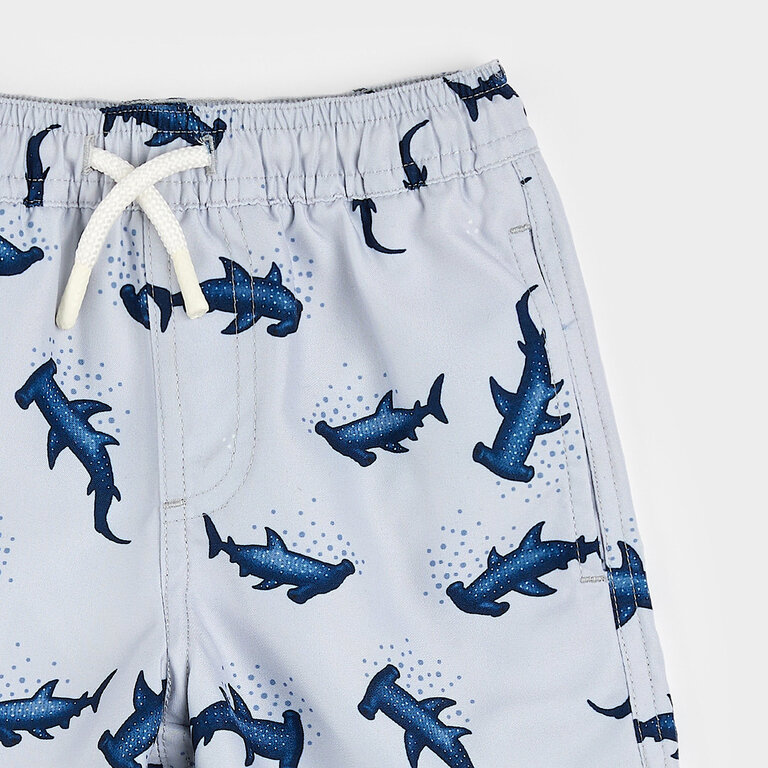 PETIT LEM MAILLOT SHORT À IMPRIMÉS DE REQUINS MARTEAU - BLEU
