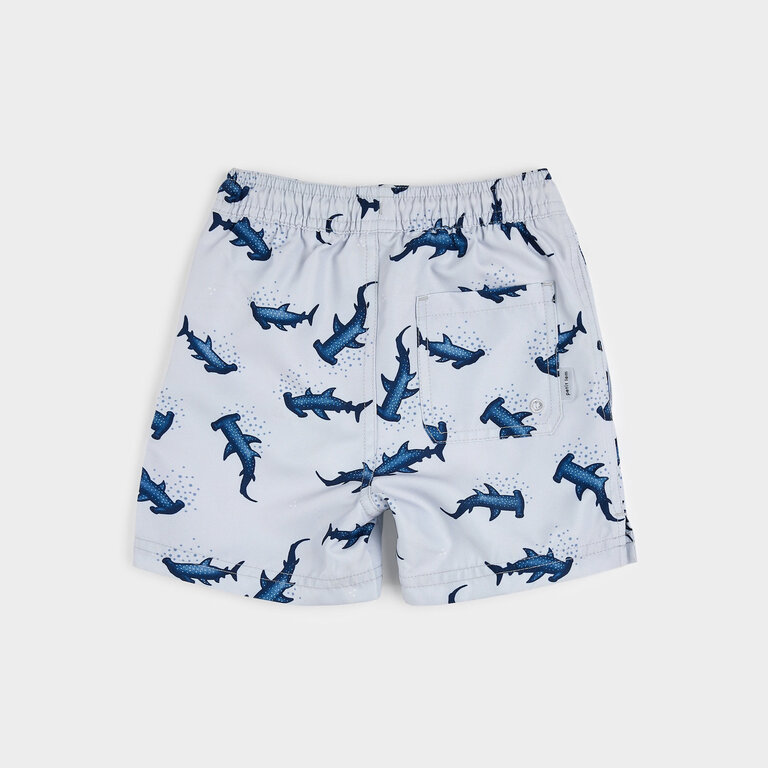 PETIT LEM MAILLOT SHORT À IMPRIMÉS DE REQUINS MARTEAU - BLEU