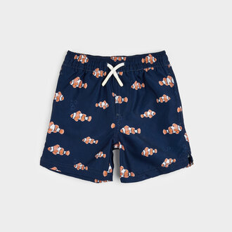 PETIT LEM MAILLOT SHORT À IMPRIMÉS DE POISSONS CLOWNS - MARINE