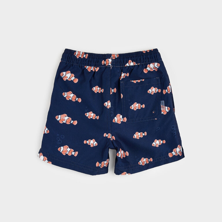 PETIT LEM MAILLOT SHORT À IMPRIMÉS DE POISSONS CLOWNS - MARINE