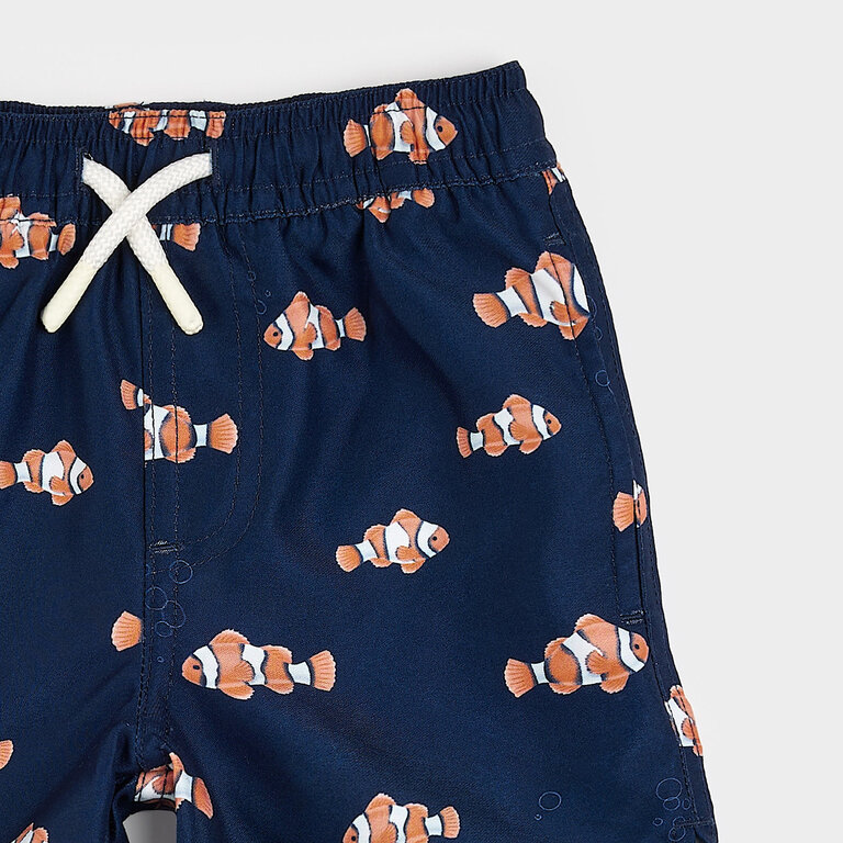 PETIT LEM MAILLOT SHORT À IMPRIMÉS DE POISSONS CLOWNS - MARINE