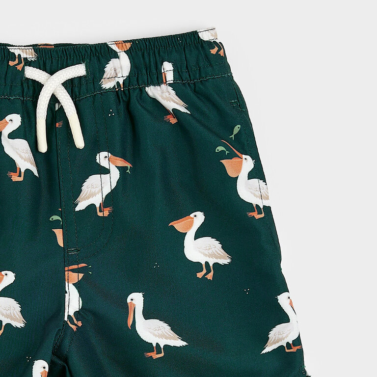 PETIT LEM MAILLOT SHORT À IMPRIMÉS DE PÉLICANS - VERT