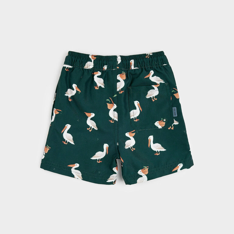 PETIT LEM MAILLOT SHORT À IMPRIMÉS DE PÉLICANS - VERT