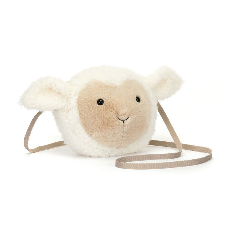JELLYCAT SAC À MAIN PELUCHE - PETIT AGNEAU