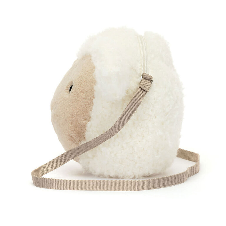 JELLYCAT SAC À MAIN PELUCHE - PETIT AGNEAU
