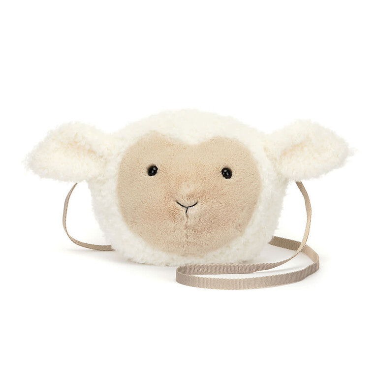 JELLYCAT SAC À MAIN PELUCHE - PETIT AGNEAU
