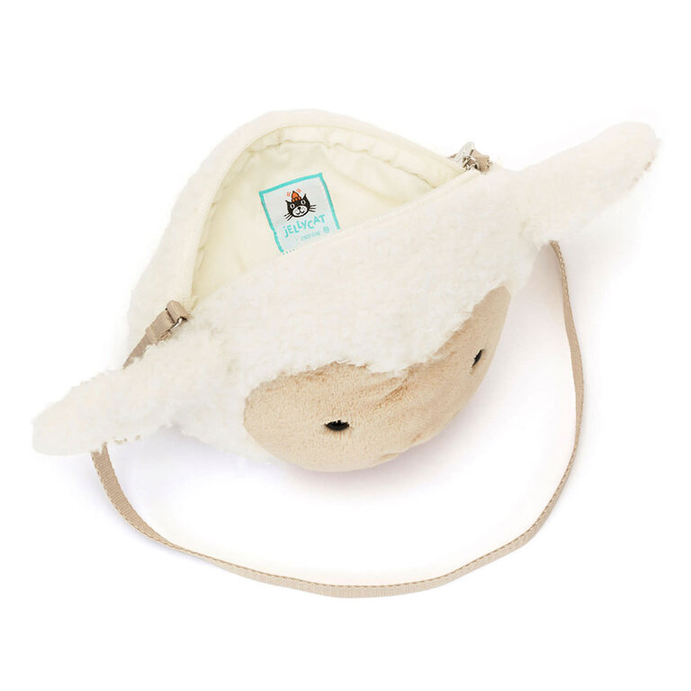 JELLYCAT SAC À MAIN PELUCHE - PETIT AGNEAU