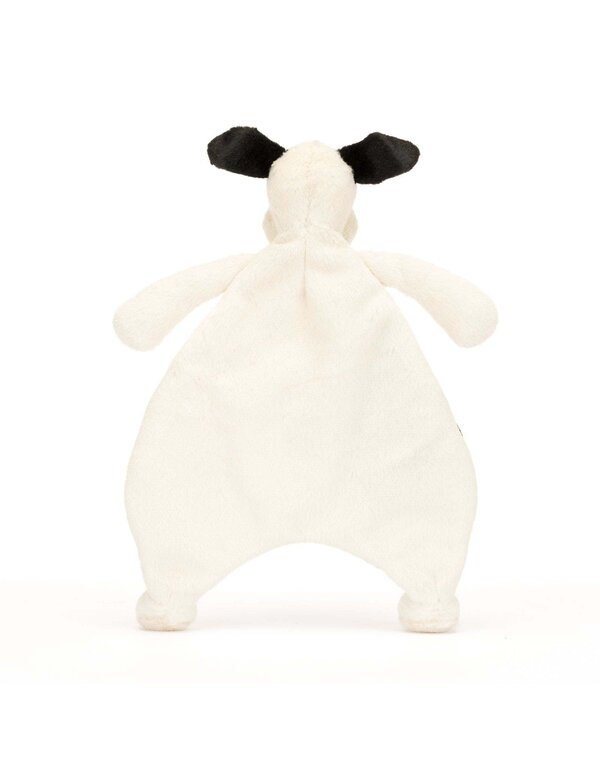 JELLYCAT PELUCHE RECONFORT - CHIEN NOIR ET CRÈME