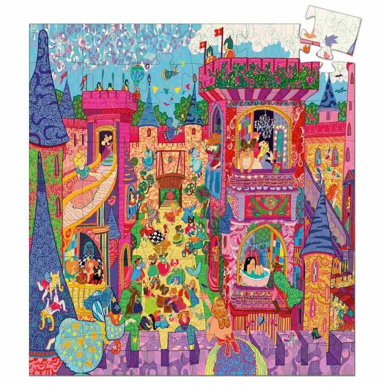 DJECO PUZZLE SILOUHETTE 54 PCS - CHÂTEAU FÉÉRIQUE