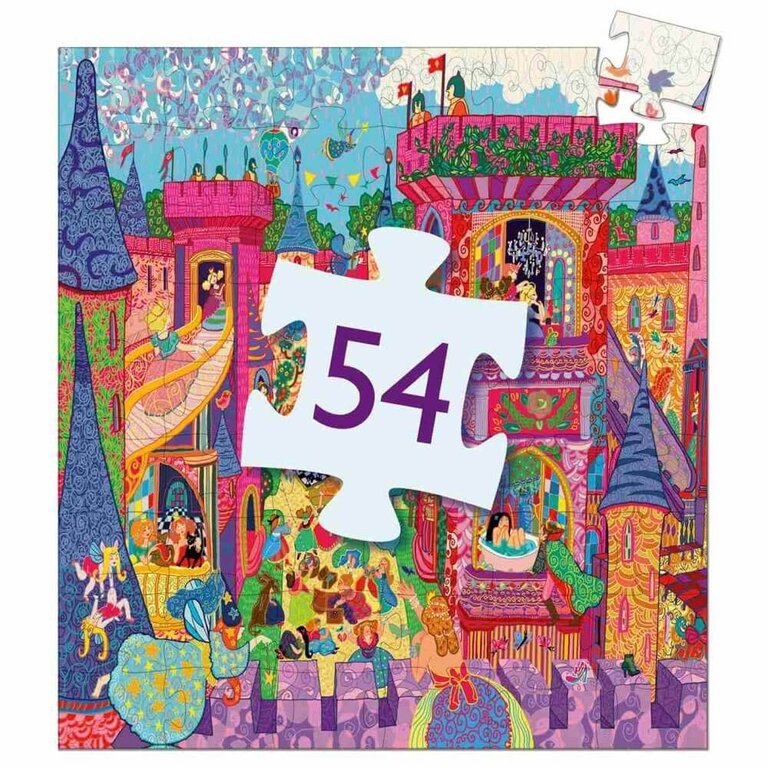DJECO PUZZLE SILOUHETTE 54 PCS - CHÂTEAU FÉÉRIQUE
