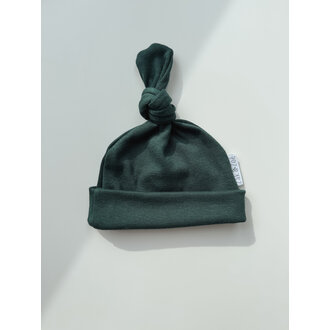 ZAK & ZOÉ BONNET EN BAMBOU (0-3 MOIS) - VERT COLLÉGIAL