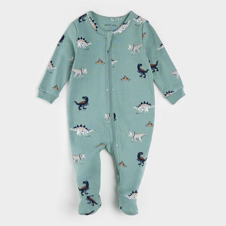 PETIT LEM PYJAMA À PATTES À IMPRIMÉS DE DINOSAURES - SARCELLE