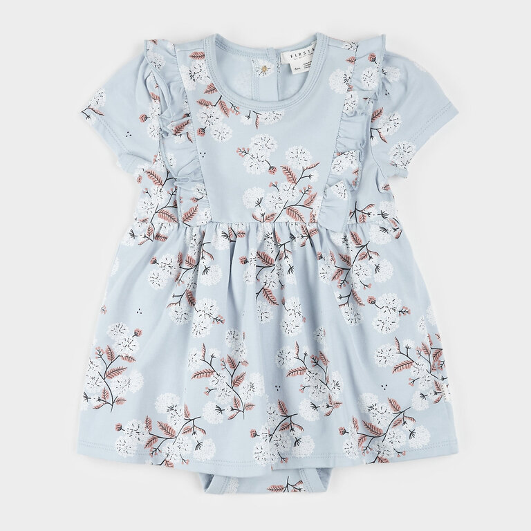 PETIT LEM ROBE CACHE-COUCHE À IMPRIMÉ HORTENSIAS - BLEU CIEL